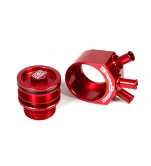 Air/Oil Separator RED - Subaru 02-07 WRX, 04-21 STI, 04-08 FXT