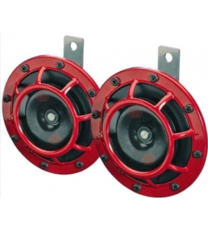 Hella Supertone Kit High tone/Low tone,12 V, 300/500 Hz with Bracket  - (P/N 003399801)