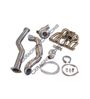 CX Racing GT35 T4 Turbo Kit Manifold Downpipe For 98-05 Lexus IS300 2JZ-GE NA-T Bolt On