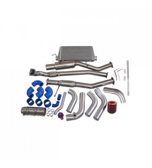 CX Racing 1JZ-GTE-VVTI 1JZ Engine Swap Kit Intercooler Downpipe Catback For 240SX S13 S14