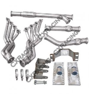 CX Racing LS1 Engine T56 Transmission Mounts Swap Kit Header Y Pipe For 86-89 Supra MK3