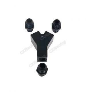 CX Racing Aluminum Oil Y-Block 3 x AN10 Fitting For Oil or Fuel Application