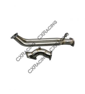 CX Racing Stock Turbo Elbow + Dual Downpipe For Nissan RB25 RB25-DET 3