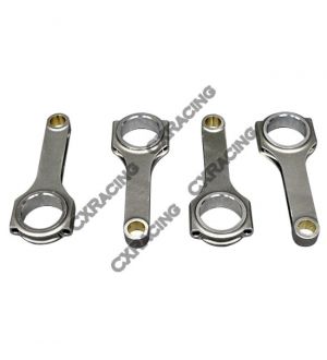 CX Racing H-Beam Connecting Rods (4 PCS) for Honda Civic,with D15B2 Engines