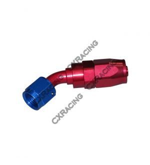 CX Racing AN 10 AN10 10AN 45 Degree Swivel Oil/Fuel Hose End Aluminum Oil Fitting