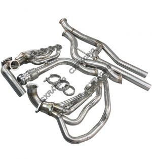 CX Racing Header Manifold Downpipe Kit For 79-93 Mustang 5.0 T70 T4 Fox Body