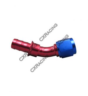 CX Racing 10AN AN-10 AN10 45 Degree Racing Aluminum Hose End Fitting Push On Lock Oil Adapter