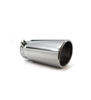 Bully Dog 5inch x 6inch x 15inch Ceramic Coated Angle Cut rolled tip Bolt on Any 5inch Dia Exhaust