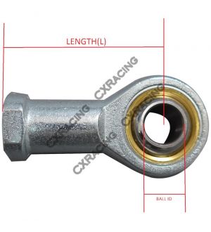 CX Racing Female Ball Joint Rod Ends M10 x 1.5 Steering Control Tie Arm Bushing Rods Heim