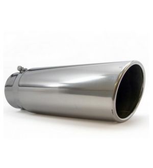 Bully Dog 4inch-5inch Polished 304 Stainless Rolled End Angle Cut Bolt on Any 4inch Dia Exhaust
