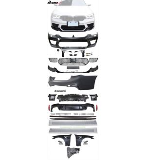 Ikon Motorsports 17-20 BMW G30 to M5 Style Conversion Kit Front Rear Bumper Fender Side Sill
