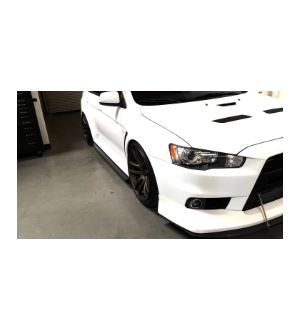 Aeroflow Dynamics 07-14 MITSUBISHI EVOX/RALLICART CARBON FIBER SIDE SKIRT EXTENISON