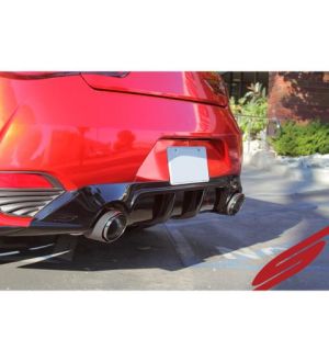Stillen Cat-Back Exhaust System Carbon Tips - 2017-2021 Infiniti Q60 3.0T - 504454