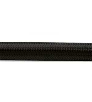 Vibrant Braided Rubber Lined Flex Hose, Color : Black, Braided Material : Nylon, Length : 10.000', AN Size : -6