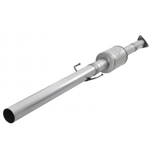 aFe ATLAS 4in Aluminzed Steel Race Pipe Mid-Pipe w/ Muffler 16-18 Nissan Titan XD V8-5.0L (td)