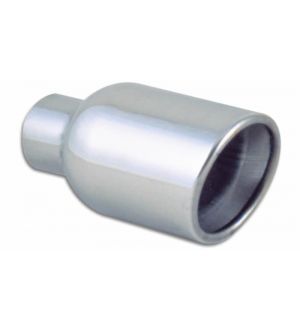 Vibrant Weld-On Exhaust Tips, Tip Edge : Rolled, Tip Wall : Double, Inlet ID : 2.250