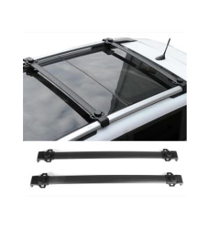 Ikon Motorsports  14-18 Jeep Renegade OE Factory Style Aluminum Roof Rack Cross Bars Pair