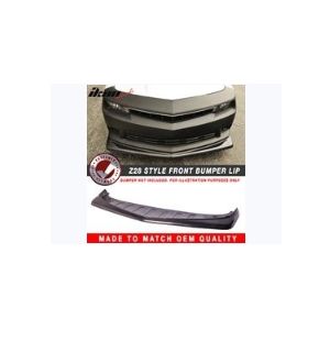 Ikon Motorsports 2014-2015 Chevrolet Camaro SS Z28 Style Front Bumper Lip - Carbon Fiber CF