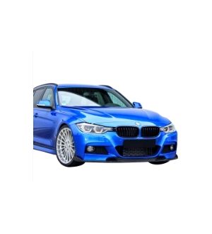 Ikon Motorsports Fits 12-18 BMW F30 M Sport M-Tech HM Style Front Bumper Lip - Carbon Fiber