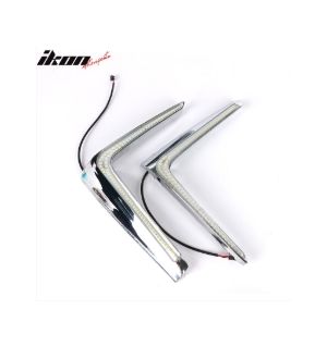 Ikon Motorsports 16-17 Subaru Crosstrek XV LED DRL Daytime Running Driving Light Fog Lamps