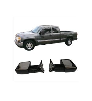 Ikon Motorsports 88-98 Chevy C1500 Towing Mirrors Power Turn Signal Arrow Clearance Light Pair