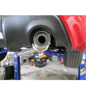 Megan Racing Scion FR-S 2013-2017 / Subaru BRZ 2013-2017 / Toyota 86 2018+ - Blue Titanium Tip - Drift Spec Cat Back System
