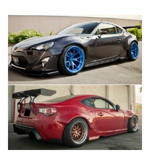 Ikon Motorsports Fits 13-20 Scion FRS & Toyota 86 & Subaru BRZ GR Style Side Skirts - Polyurethane PU