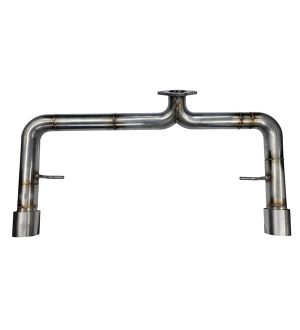 Killer B Motorsport BRZ Track Street Muffler Delete - Dual Tip  - P/N: 22BR-SRMD