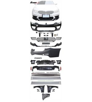Ikon Motorsports 17-20 G30 to M5 Style Conversion Kit Front Rear Bumpers Fender Side Ext