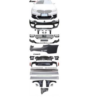Ikon Motorsports 17-20 BMW G30 to M5 Style Conversion Kit Front Rear Bumpers Fender Side Ext