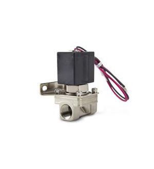 Air Lift 3/8in Nickel Plated 300 PSI Solenoid With Bracket