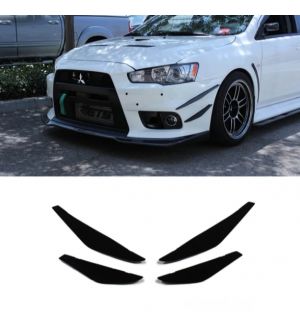 Aeroflow Dynamics 07-14 EVO X FRONT BUMPER CANARDS V1