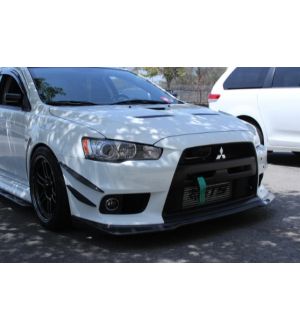 Aeroflow Dynamics 07-14 EVO X FRONT BUMPER CANARDS V1