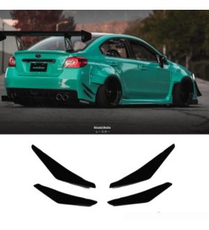 Aeroflow Dynamics 15-18 SUBARU WRX/STI REAR BUMPER CANARDS V1