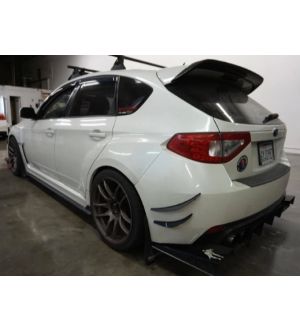 Aeroflow Dynamics 11-14 SUBARU WRX/STI HATCH REAR BUMPER CANARDS V1