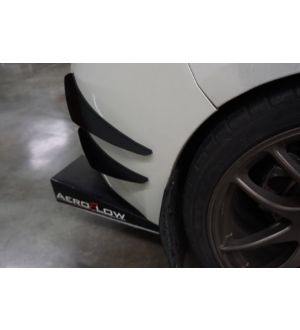 Aeroflow Dynamics 11-14 SUBARU WRX/STI HATCH REAR BUMPER CANARDS V1