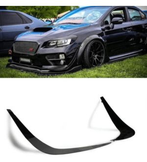 Aeroflow Dynamics 15-18 SUBARU WRX/STI CARBON FIBER FRONT BUMPER CANARDS V4