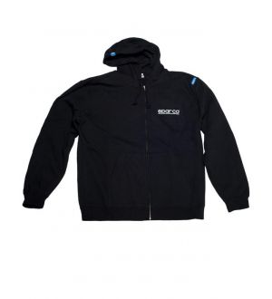 Sparco Zip WWW Sweatshirt Black Small Universal
