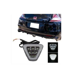 Ikon Motorsports Fits Most Cars Triangle Smoke LED Rear Third 3RD Brake Light
