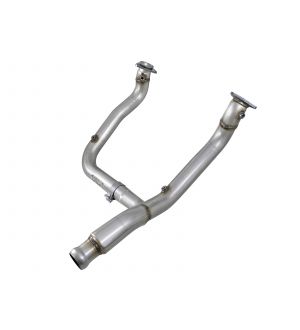 aFe Twisted Steel 3-3.5in 304 SS Y Pipe w/o Cats 2019 GM Silverado/Sierra 1500 V8-5.3L