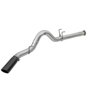 aFe ATLAS 5in DPF-Back sAlum Steel Exhaust System w/Black Tip 2017 Ford Diesel Trucks V8-6.7L (td)
