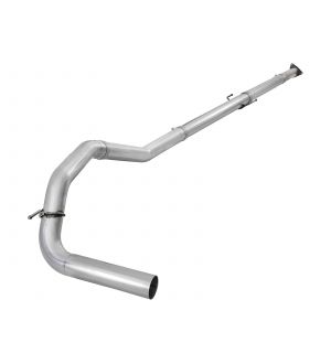 aFe ATLAS 4in Aluminum Steel Down-Pipe Back Exhaust w/o Muffler 16-19 Nissan Titan XD V8-5.0L (td)