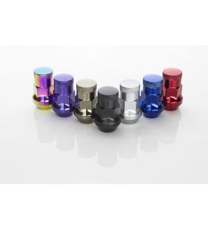 Muteki Closed End Tuner Lug Nut & Lock Kit - M12 x 1.5 - Universal - Titanium - 32926TP