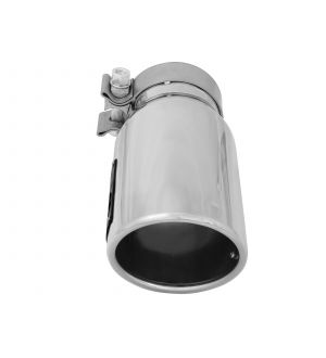 aFe MACHForce XP Exhausts Tips SS-304 EXH Tip 3.5In x 4.5Out 12L Bolt-On (blk)