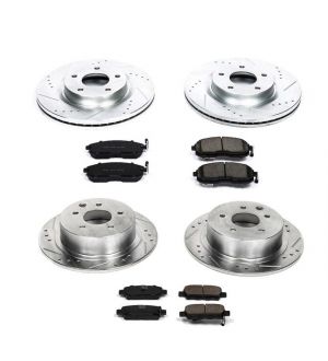 Power Stop Z23 EVOLUTION BRAKE KIT Front and Rear Nissan Altima 2013-2010-K242