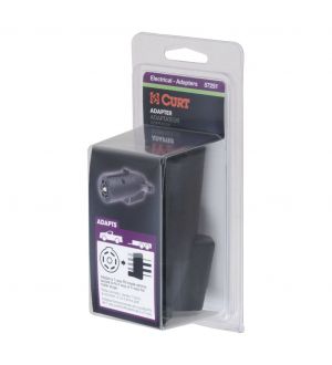Curt Electrical Adapter (7-Way RV Blade Vehicle to 5-Way Flat Trailer Packaged)