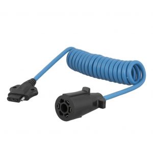 Curt 5ft Electrical Adapter Harness (7-Way RV Blade Vehicle to 4-Way Flat Trailer)