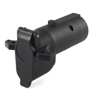 Curt Adapter w/Alarm (7-Way RV Blade to 6-Way Round Trailer Center Pin Brake)