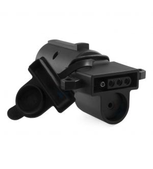 Curt Adapter w/Backup Alarm (7-Way RV Blade Vehicle to 4-Way Flat Trailer)