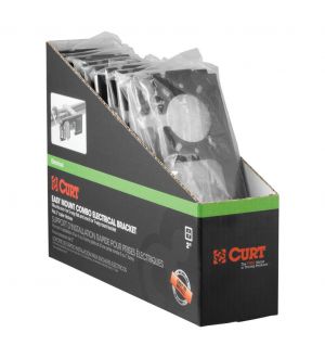 Curt Easy-Mount Brackets for 4 or 5-Flat & 6 or 7-Round (2in Receiver 10-Pack)